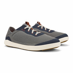 Moku Pae Men's Boat Shoes - Ash / Trench Blue