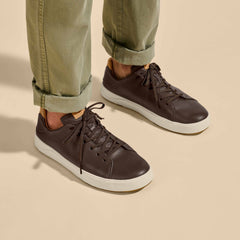 Lae‘ahi Lī ‘Ili Men's Leather Sneakers - Dark Java