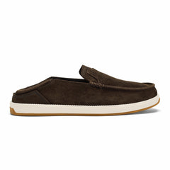 Kākaha Nia Men‘s Suede Slip-On Shoes - Dark Wood