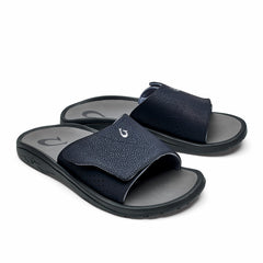 OluKai Nalu Slide - Trench Blue / Charcoal | Men's Sandals