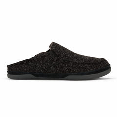Moloā Hulu Wool Slippers - Black