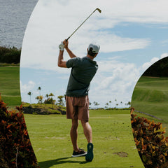 Manele Breathable Golf Shoes - Black / Dark Shadow