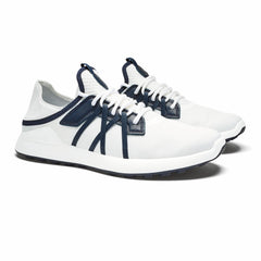Manele Breathable Golf Shoes - Bright White / Mood Indigo