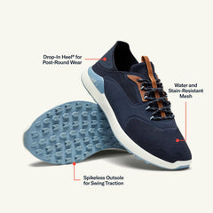 OluKai Kā‘anapali Golf Shoe - Trench Blue / Sea Ice