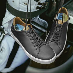 Wai‘alae Waterproof Leather Golf Shoes - Black