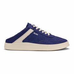 Hā‘upu Leather Sneakers - Navy / Off White