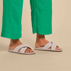 Hila Beach Slide Sandals - Cloudy