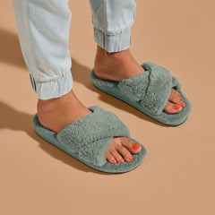 Hila Heu Slide Slipper Sandals - Muted Green