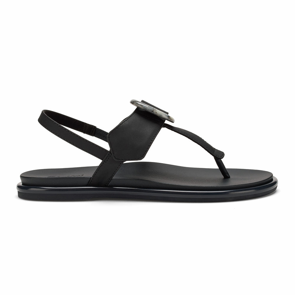 La‘i T-Bar Strappy Sandals - Lava Rock