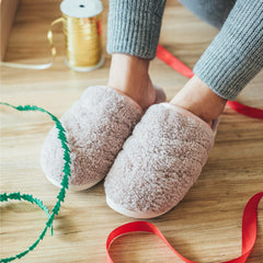 Pūpū Mua Shearling Mule Slipper - Pink Sea Salt