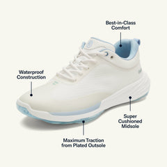 Mākena Waterproof Golf Shoes - Bright White