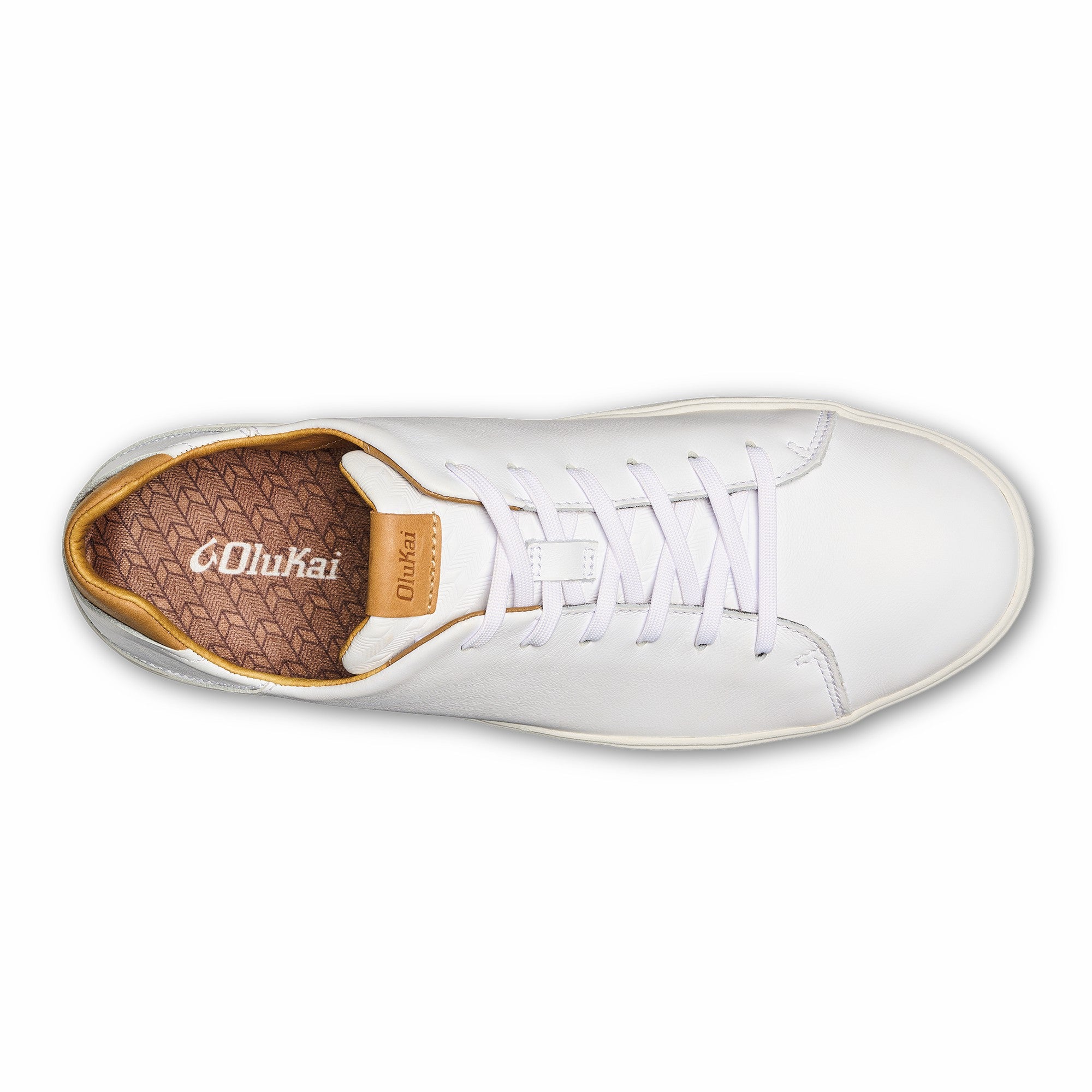 Lae‘ahi Lī ‘Ili Men's Leather Sneakers - Bright White