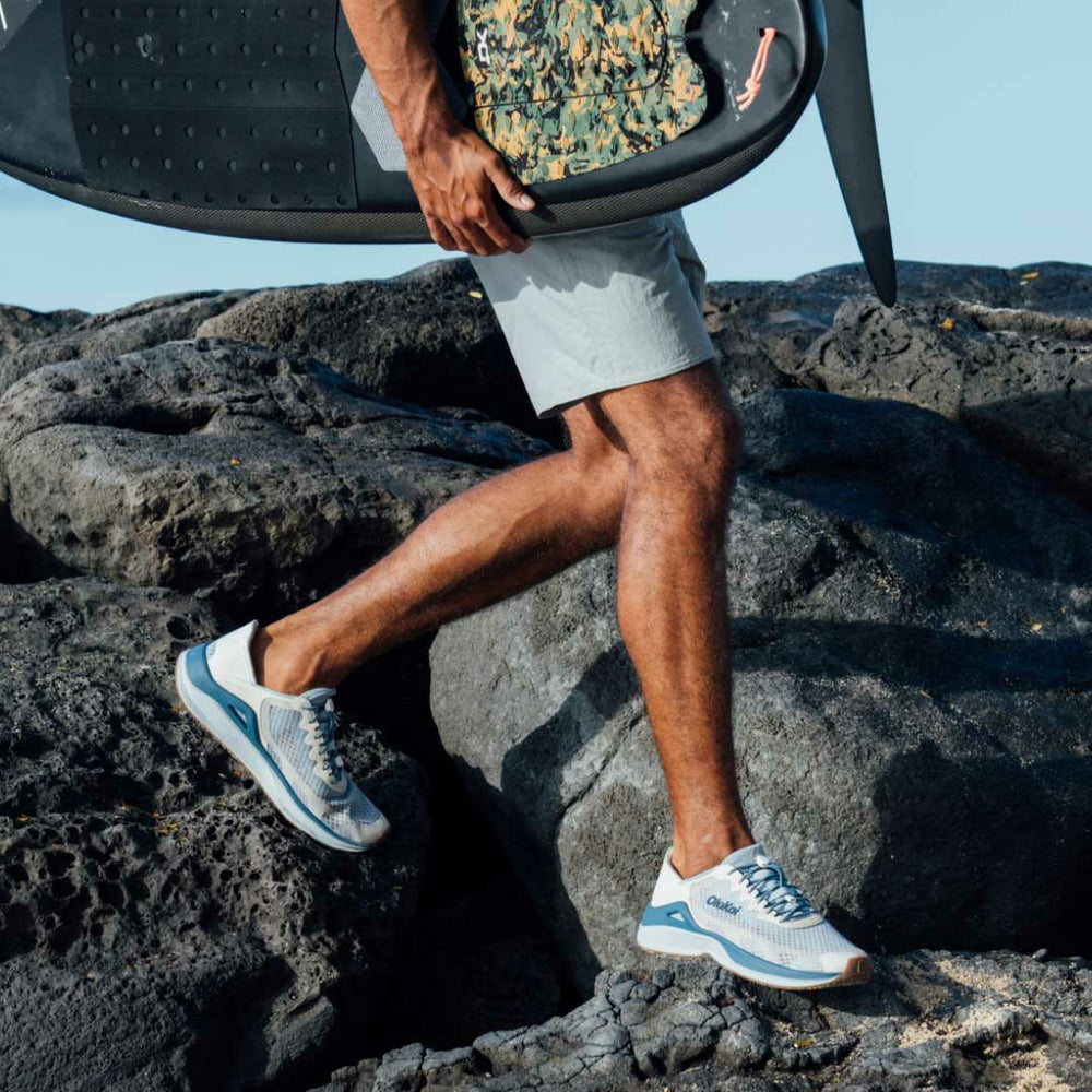 ‘Ahi Water Boat Shoes - Blue Pearl / White Sand
