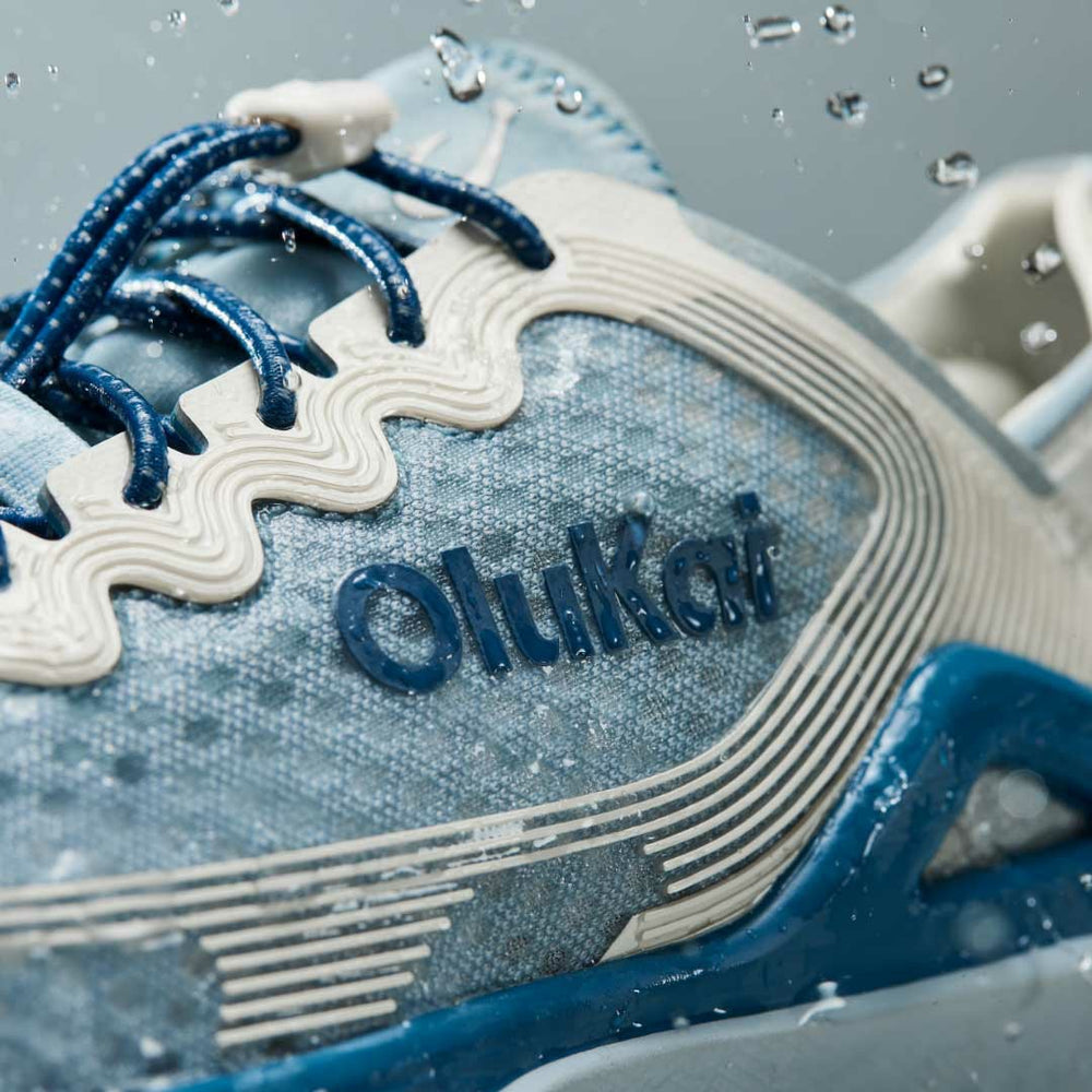 ‘Ahi Water Boat Shoes - Blue Pearl / White Sand