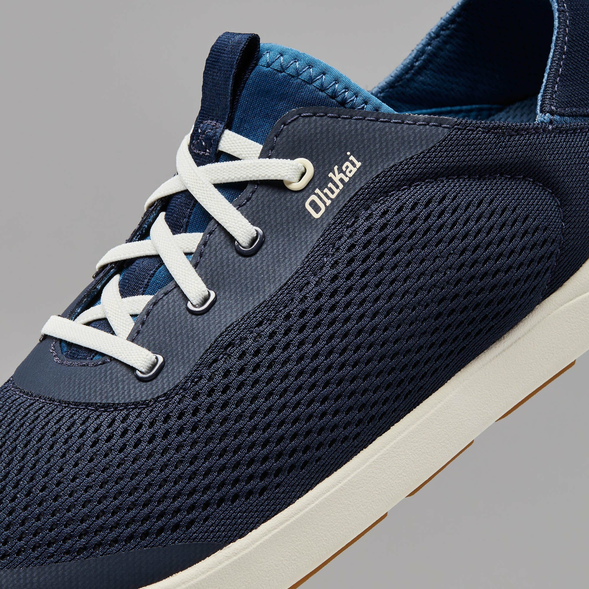 Moku Pae Men's Boat Shoes - Trench Blue / Off White