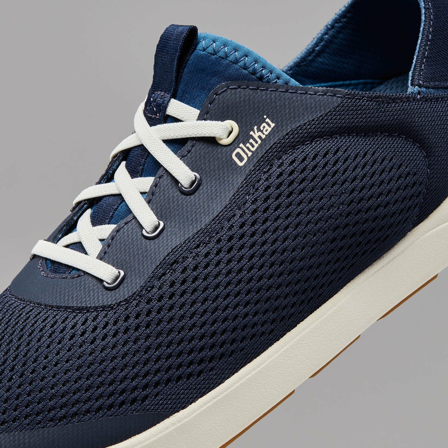 Moku Pae Men's Boat Shoes - Trench Blue / Off White