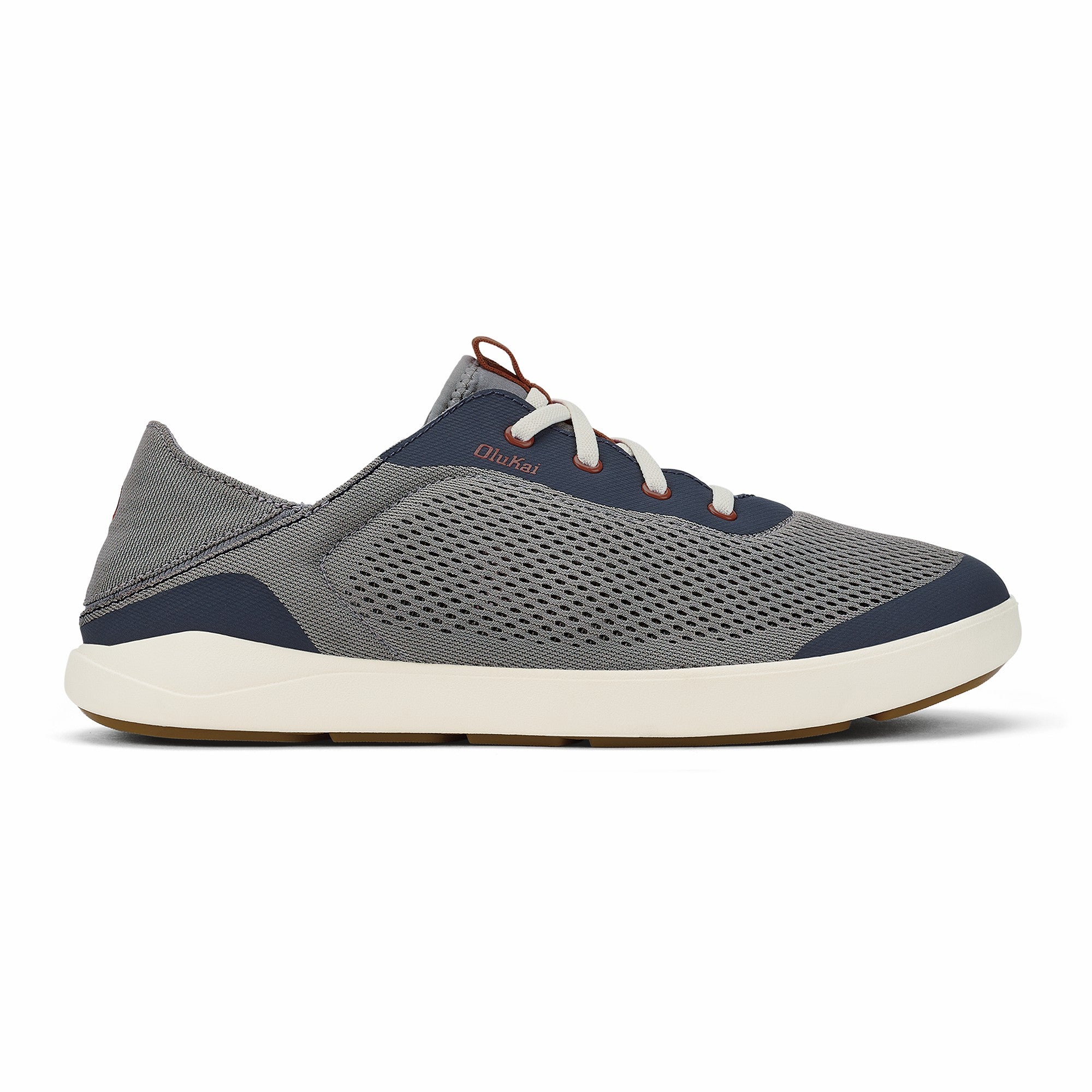 Moku Pae Men's Boat Shoes - Ash / Trench Blue