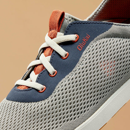 Moku Pae Men's Boat Shoes - Ash / Trench Blue