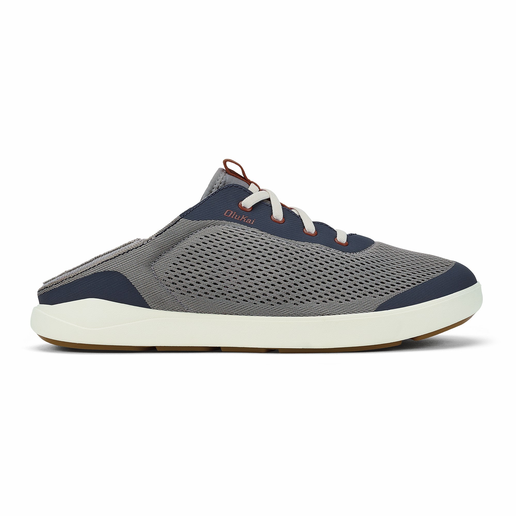 Moku Pae Men's Boat Shoes - Ash / Trench Blue