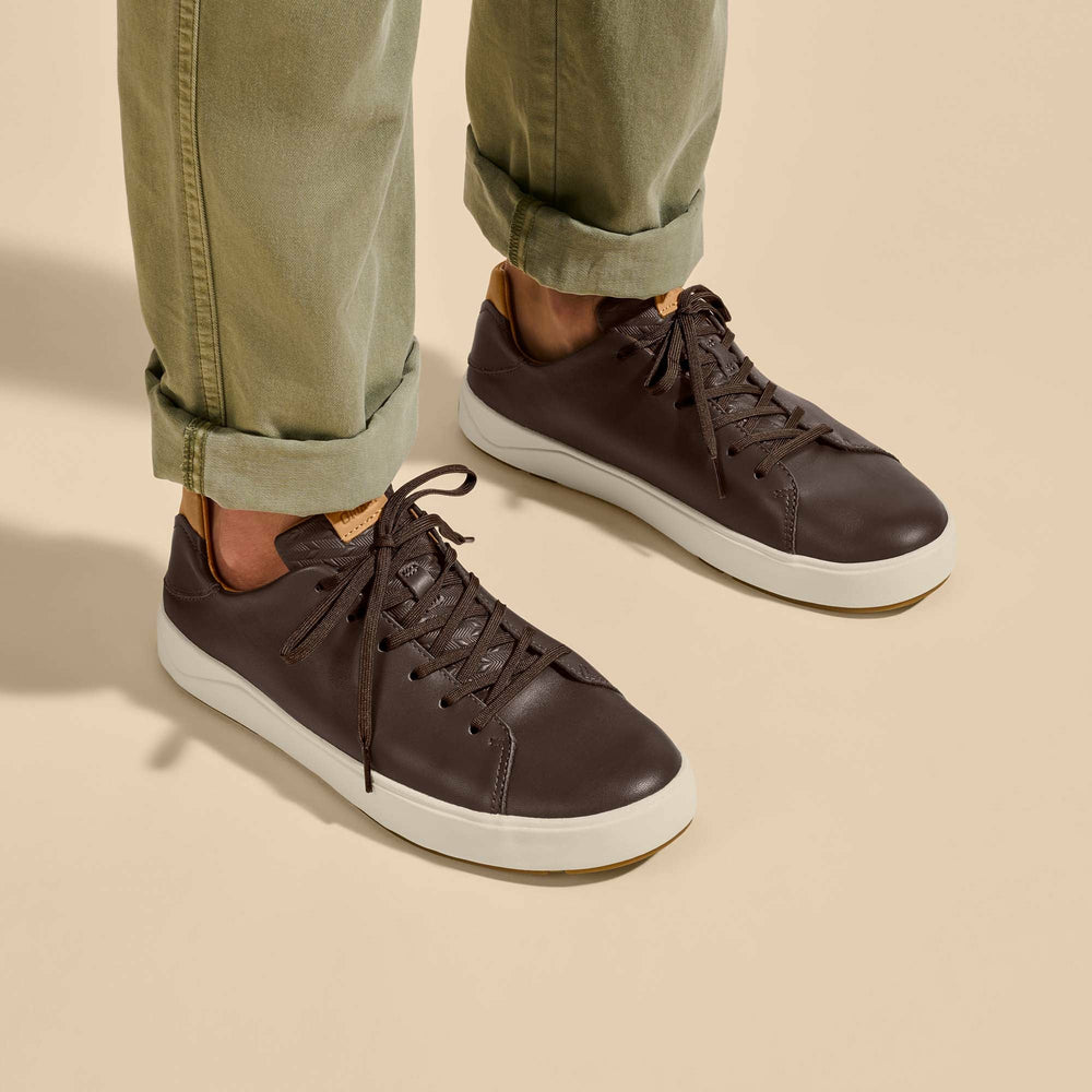 Lae‘ahi Lī ‘Ili Men's Leather Sneakers - Dark Java