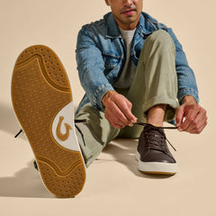 Lae‘ahi Lī ‘Ili Men's Leather Sneakers - Dark Java