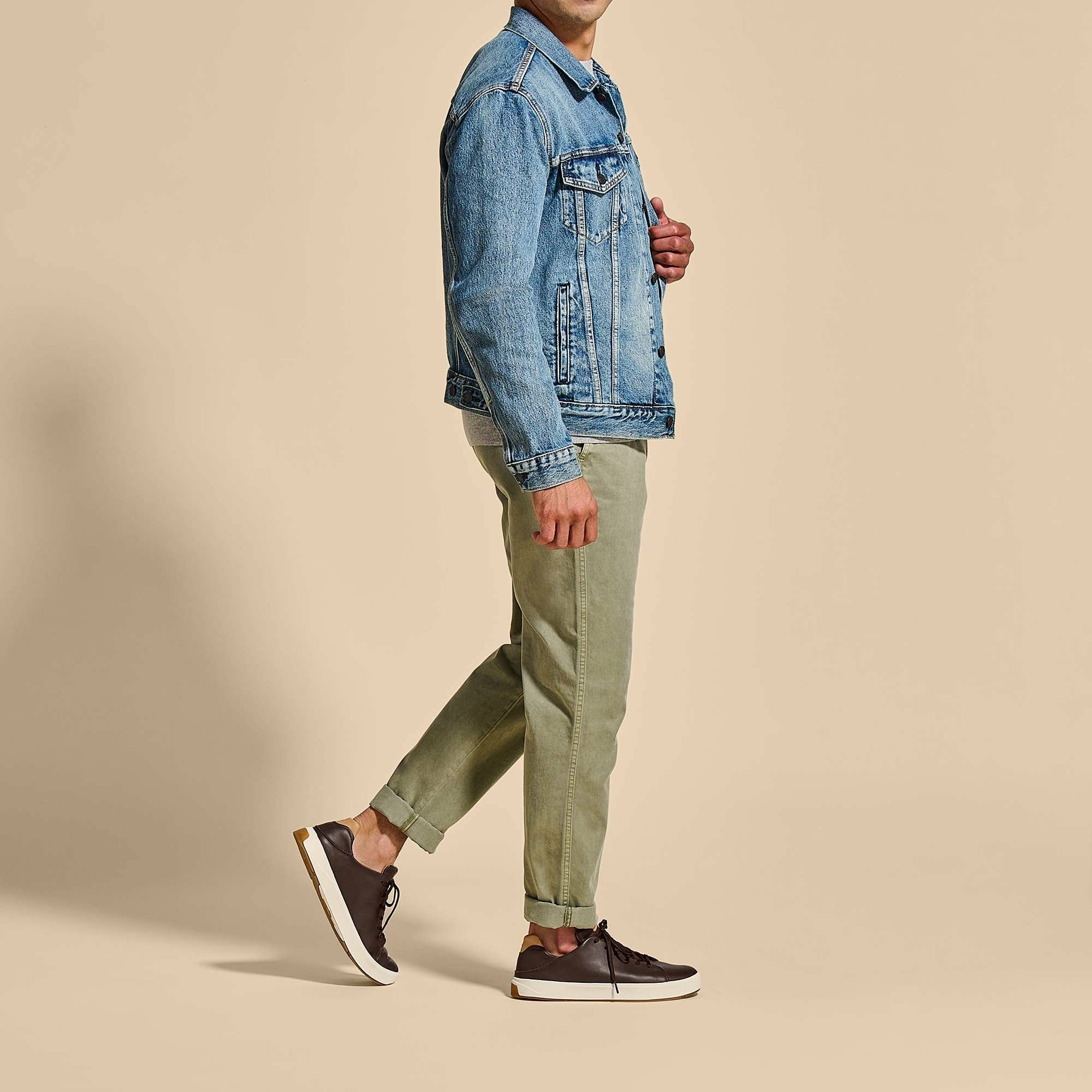 Lae‘ahi Lī ‘Ili Men's Leather Sneakers - Dark Java
