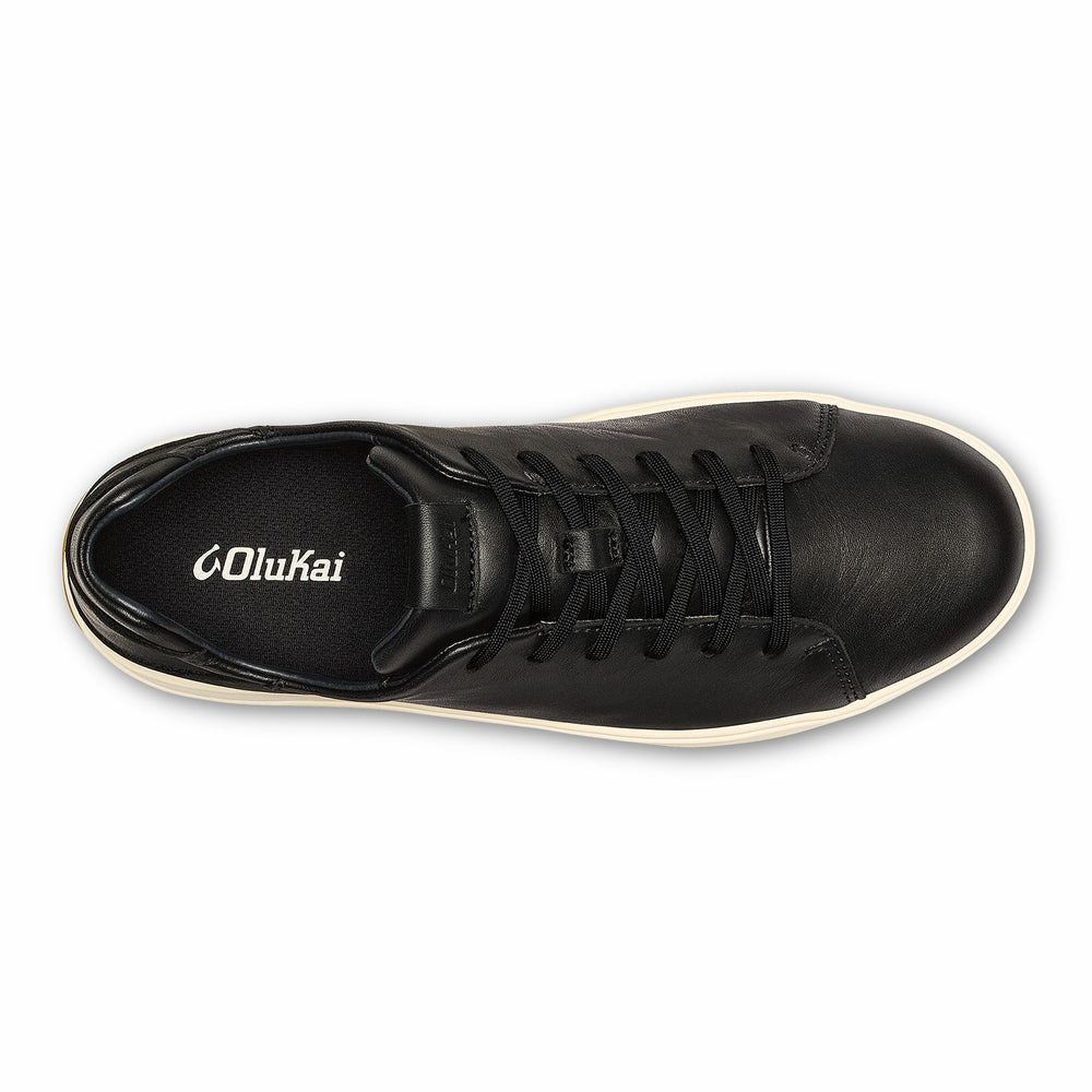 Lae‘ahi Lī ‘Ili Men's Leather Sneakers - Onyx