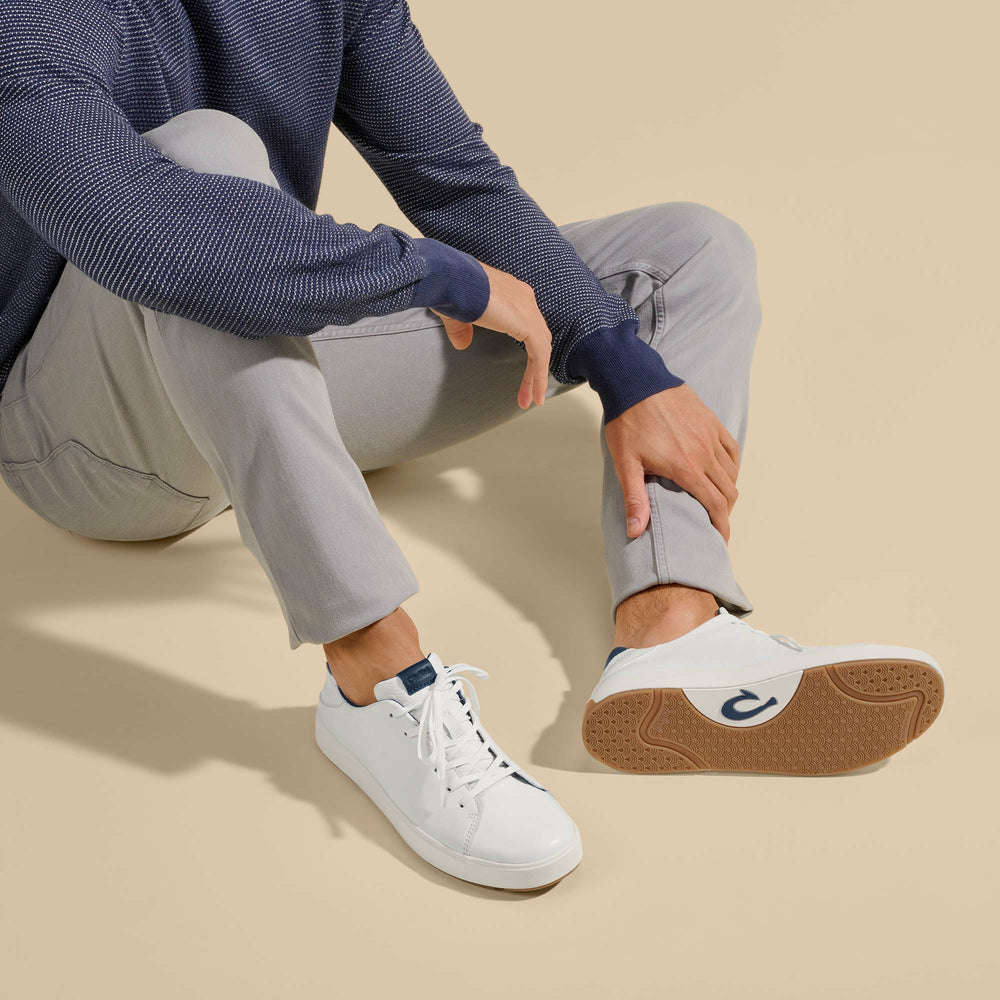 Lae‘ahi Lī ‘Ili Men's Sneakers - Bright White / Trench Blue