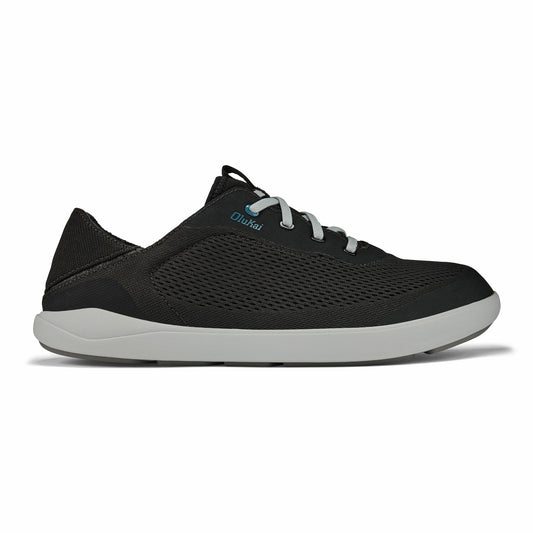 Moku Pae Men's Boat Shoes - Black / Blue Coral