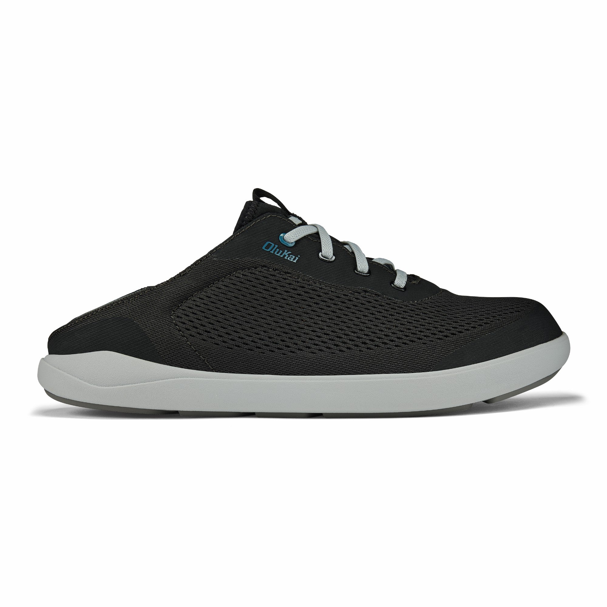 Moku Pae Men's Boat Shoes - Black / Blue Coral