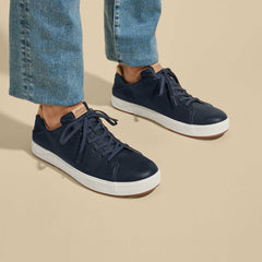 Lae‘ahi Lī ‘Ili Men's Leather Sneakers - Trench Blue
