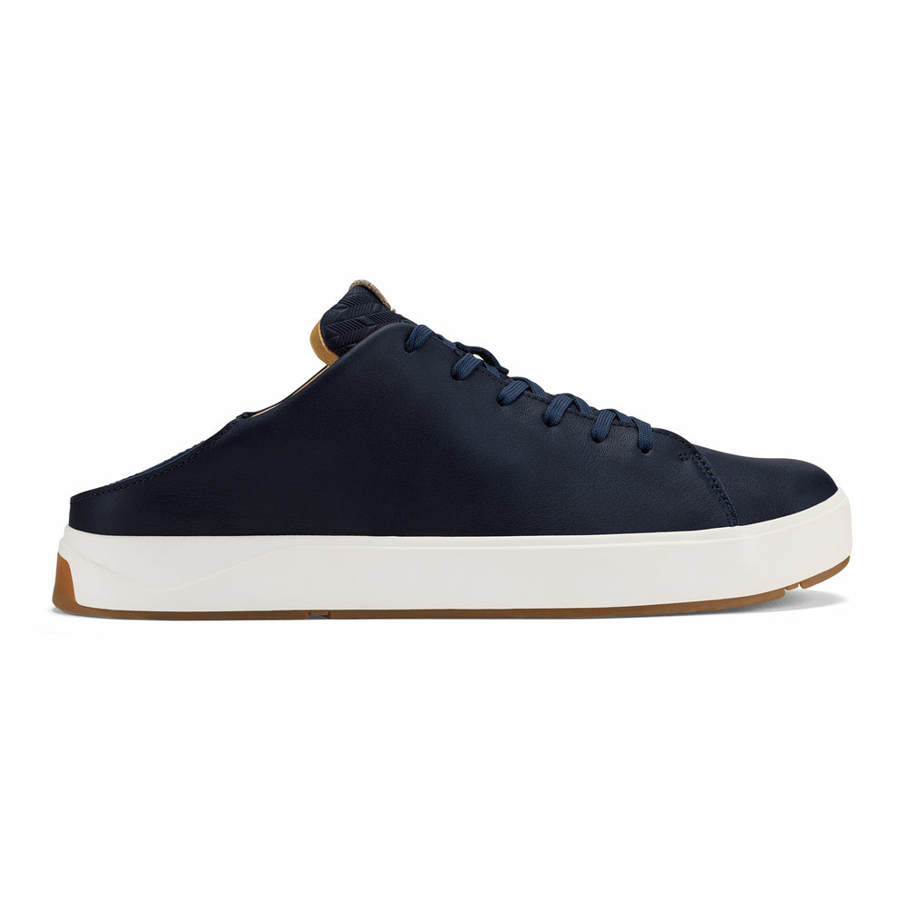 Lae‘ahi Lī ‘Ili Men's Leather Sneakers - Trench Blue
