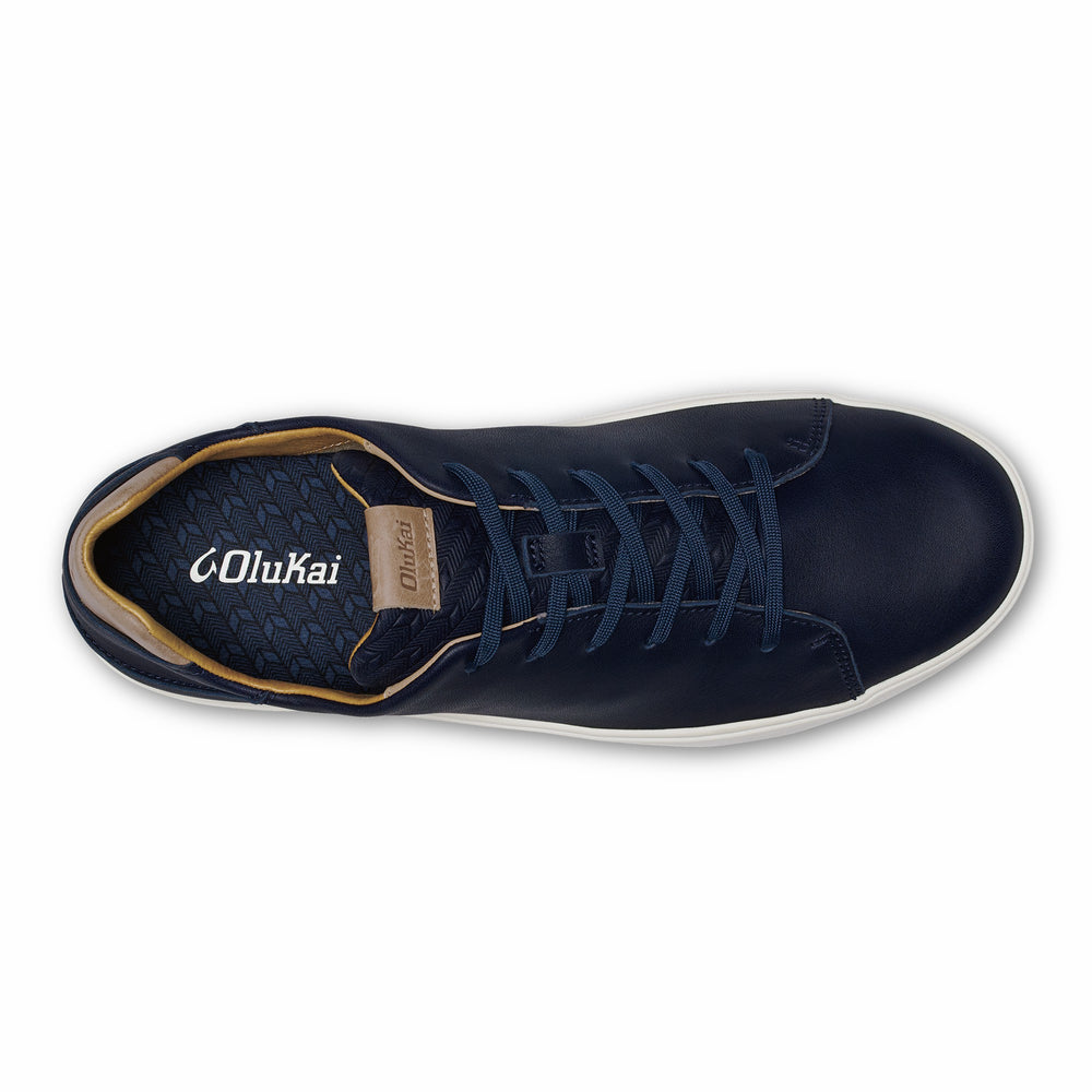 Lae‘ahi Lī ‘Ili Men's Leather Sneakers - Trench Blue