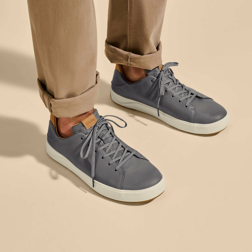 Lae‘ahi Lī ‘Ili Men's Leather Sneakers - Stone