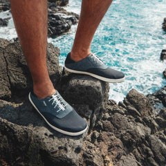 Nohea Moku Men's Boat Shoes - Dark Shadow