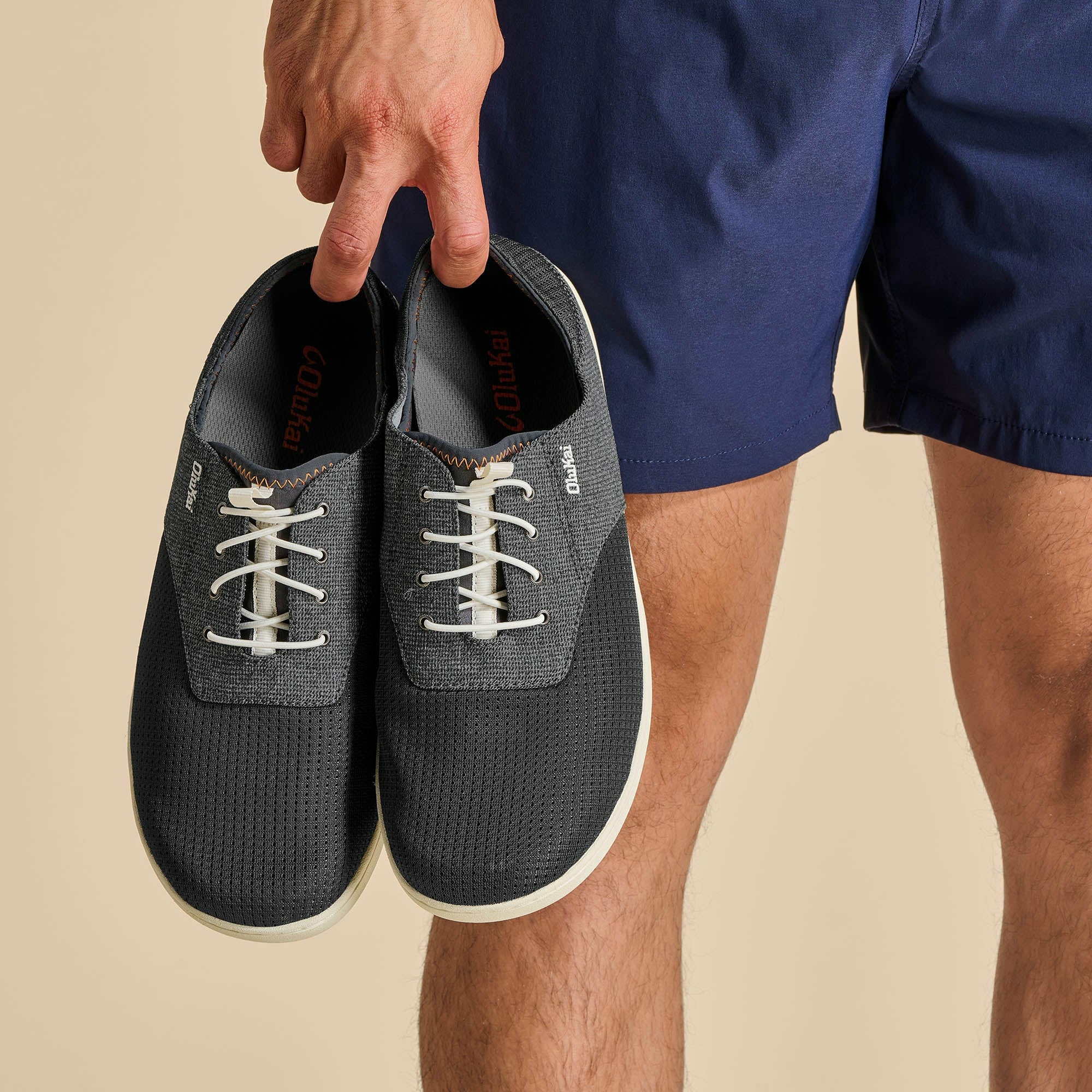 Nohea Moku Men's Boat Shoes - Dark Shadow