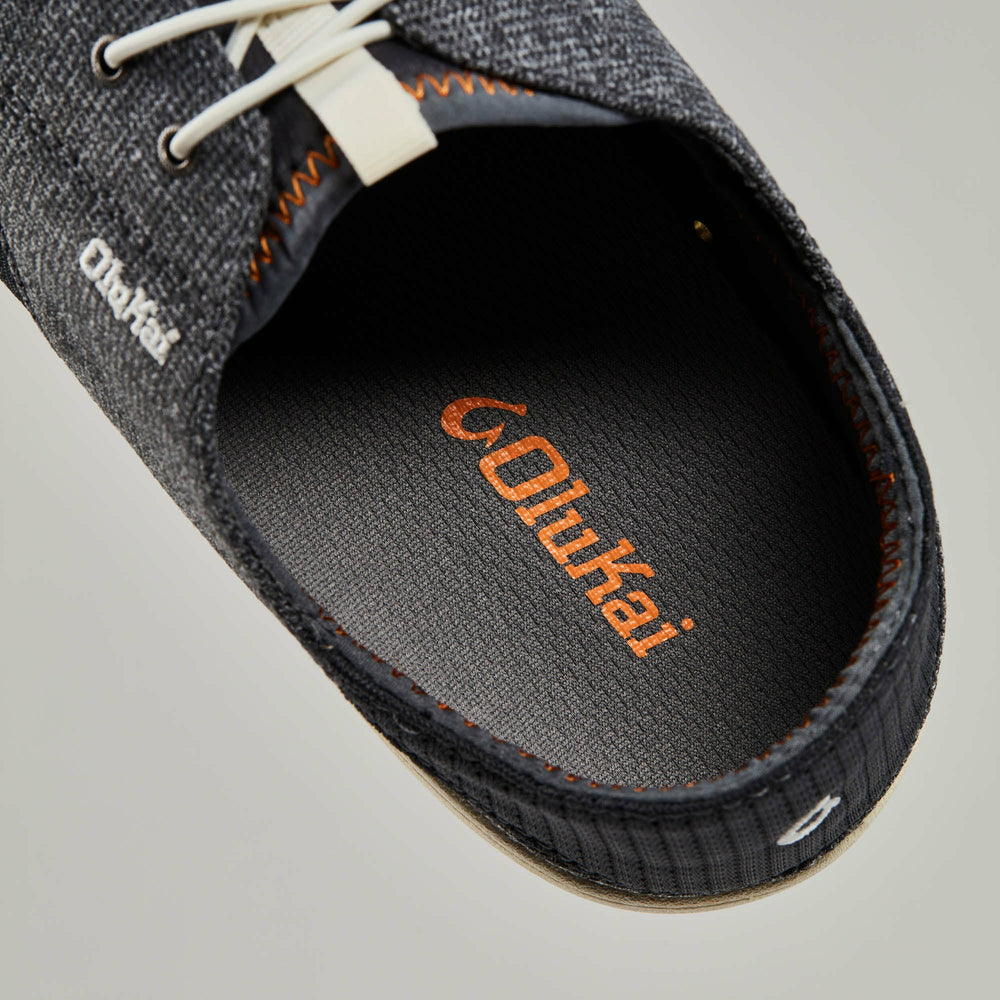 Nohea Moku Men's Boat Shoes - Dark Shadow