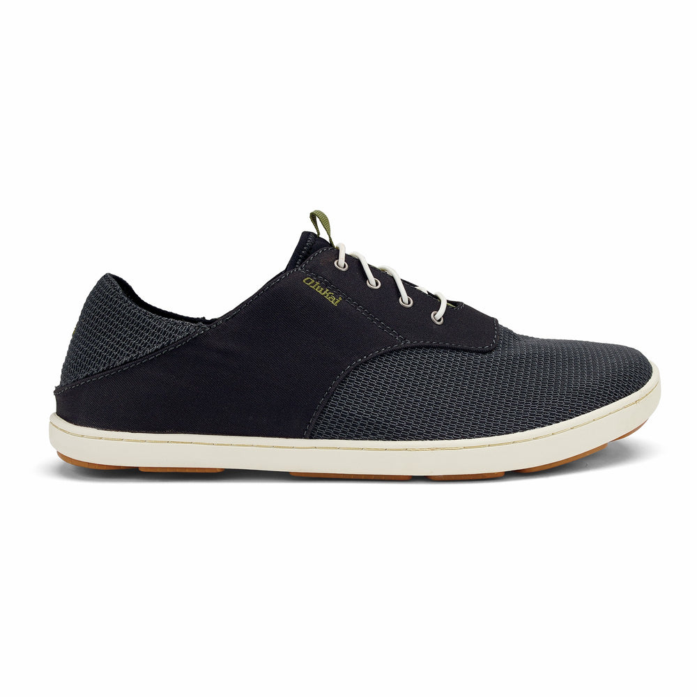 Nohea Moku Men's Boat Shoes - Black