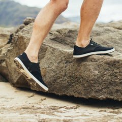 Nohea Moku Men's Boat Shoes - Black