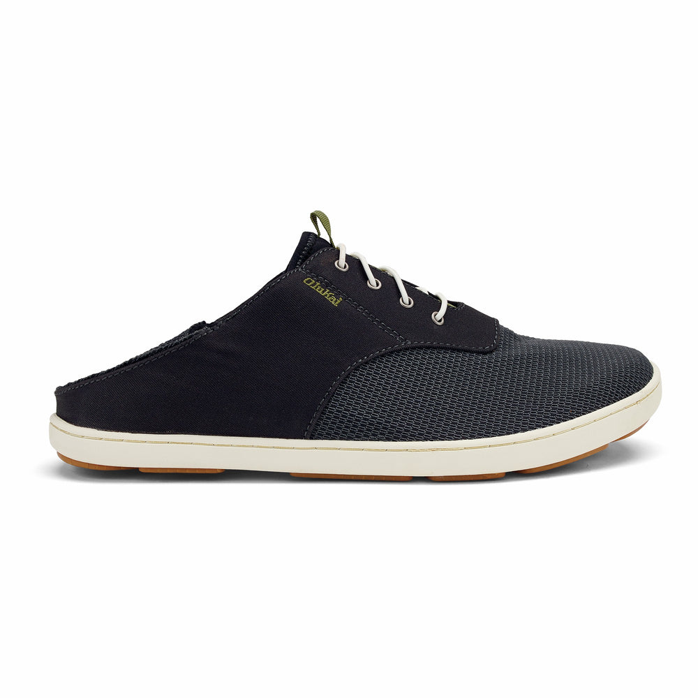 Nohea Moku Men's Boat Shoes - Black