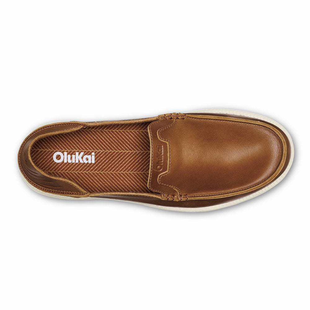 Kākaha Nia Men‘s Leather Slip-On Shoes - Fox