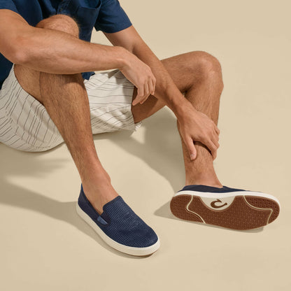 Lae‘ahi Men's Slip-On Sneakers - Blue Depth