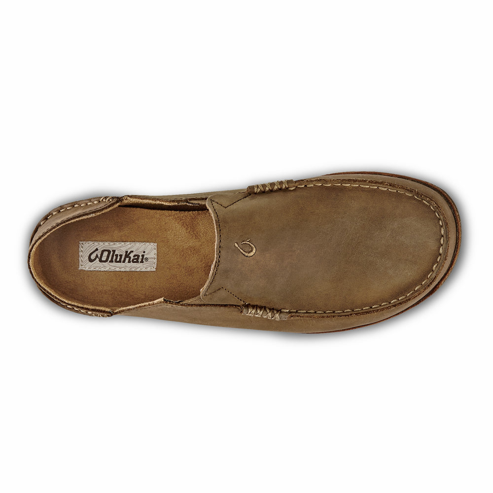 Moloā Men's Leather Slip On Shoes - Ray / Toffee