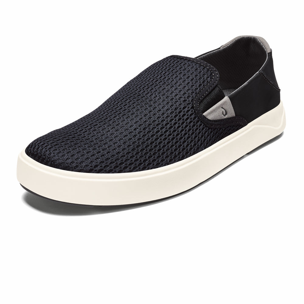 OluKai Lae‘ahi - Black | Men's Slip-on Sneakers