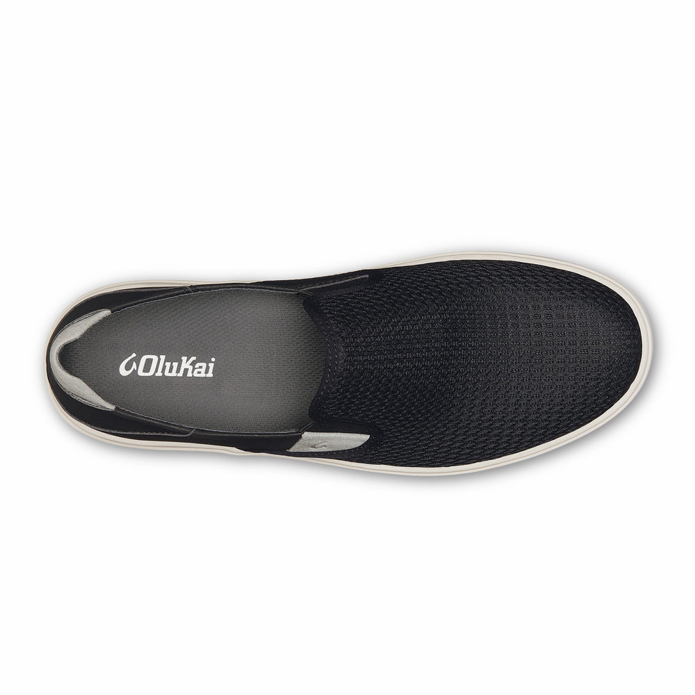 OluKai Lae‘ahi - Black | Men's Slip-on Sneakers