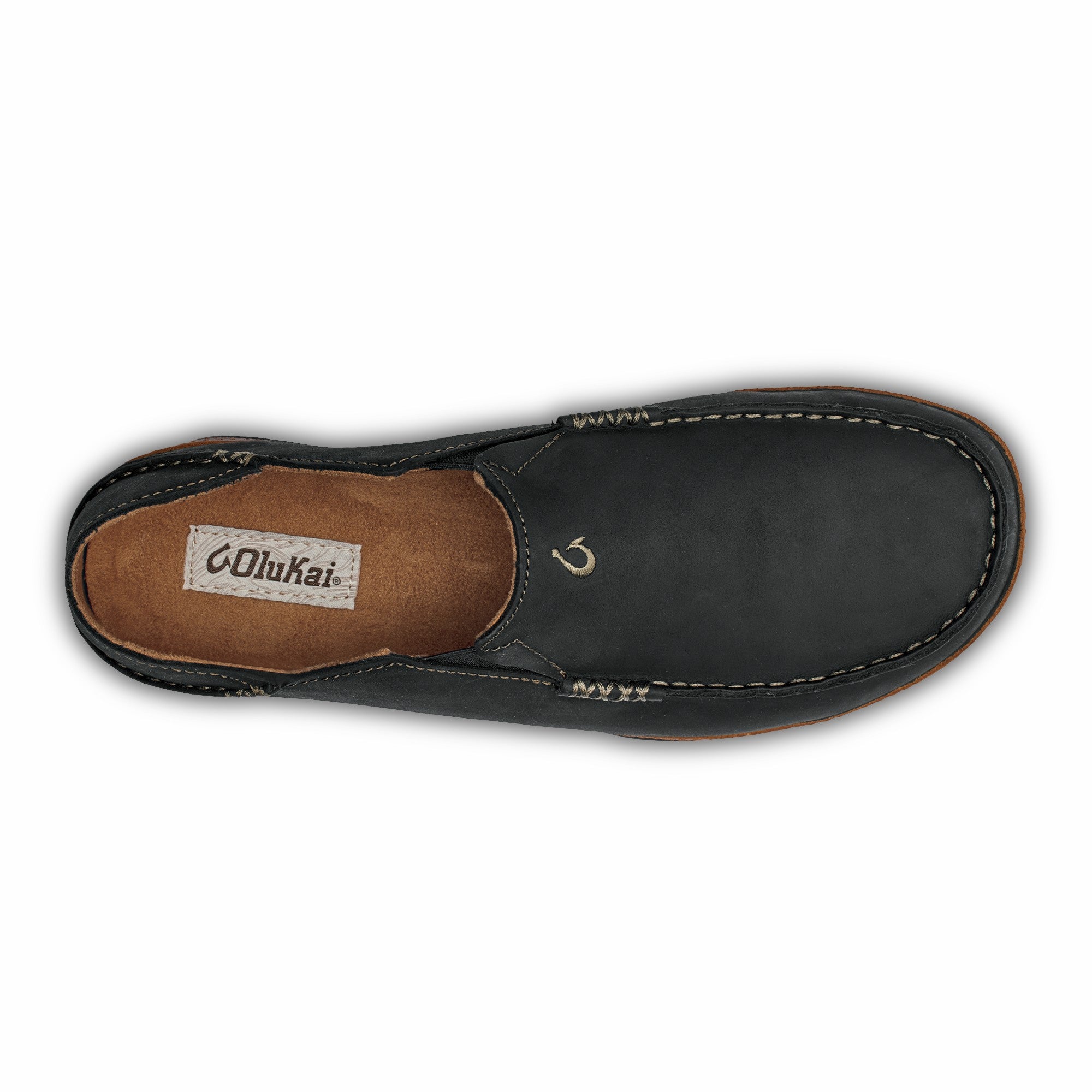 Moloā Men's Leather Slip On Shoes - Black / Toffee