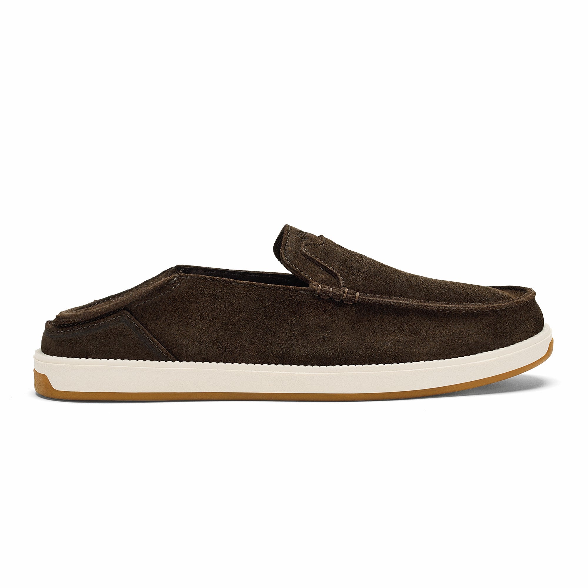 Kākaha Nia Men‘s Suede Slip-On Shoes - Dark Wood