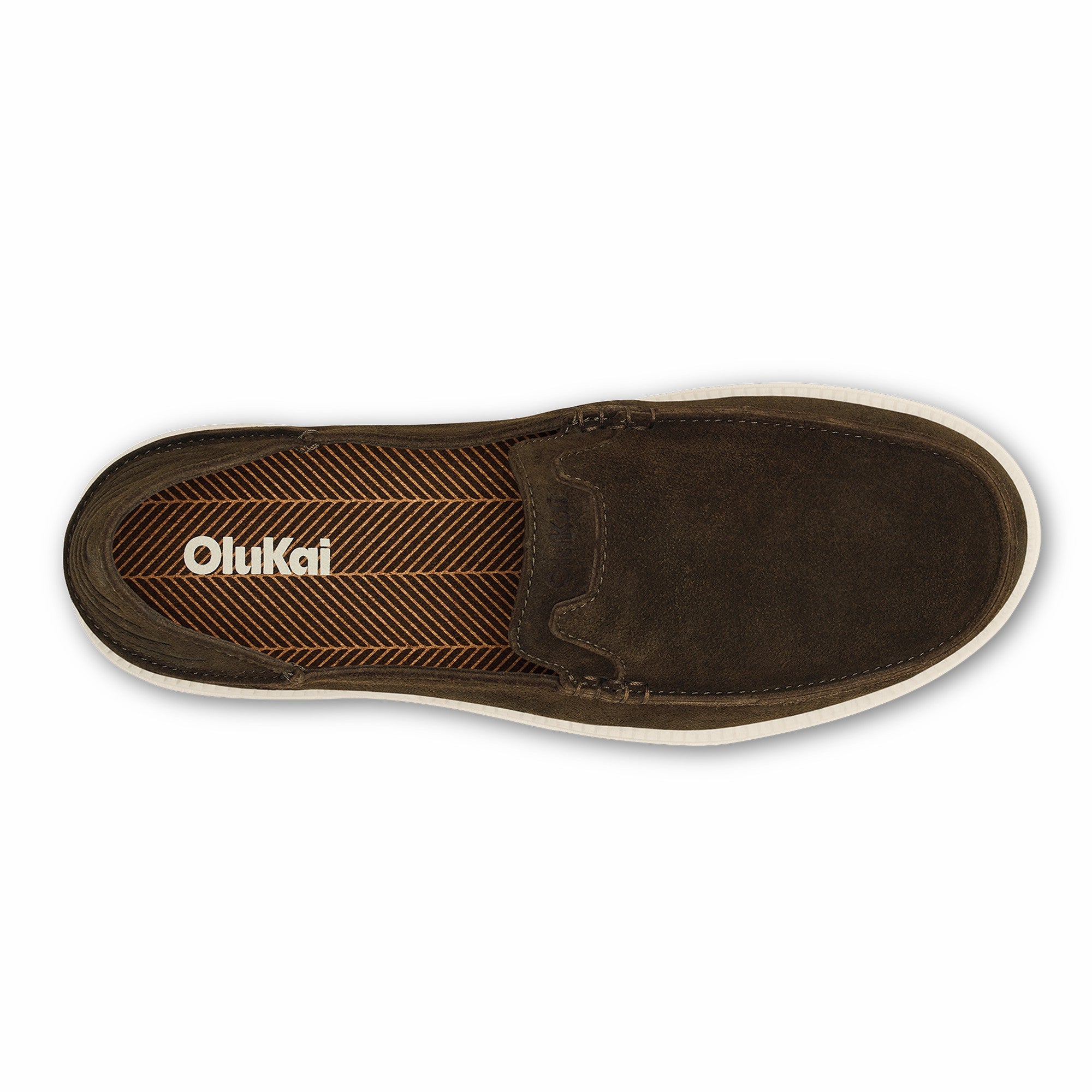 Kākaha Nia Men‘s Suede Slip-On Shoes - Dark Wood