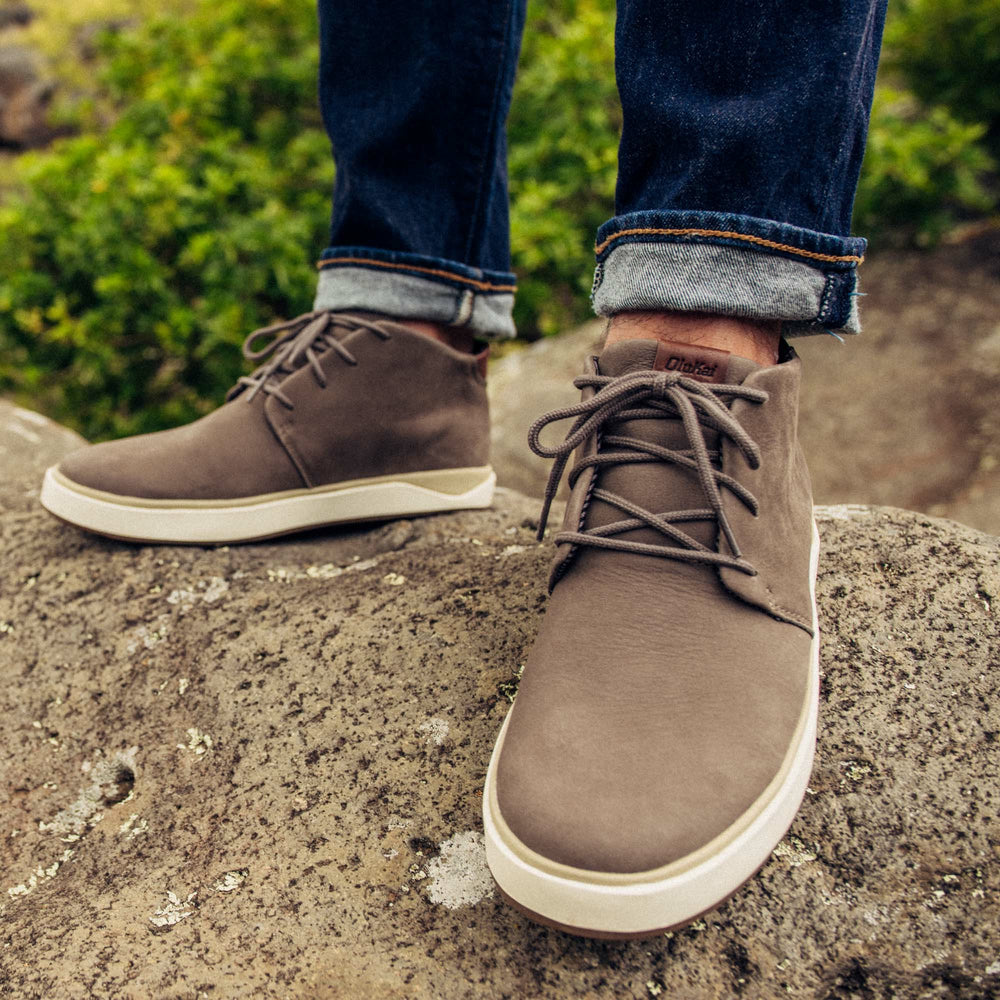 Papakū 'Ili Waterproof Leather Boots- Mustang