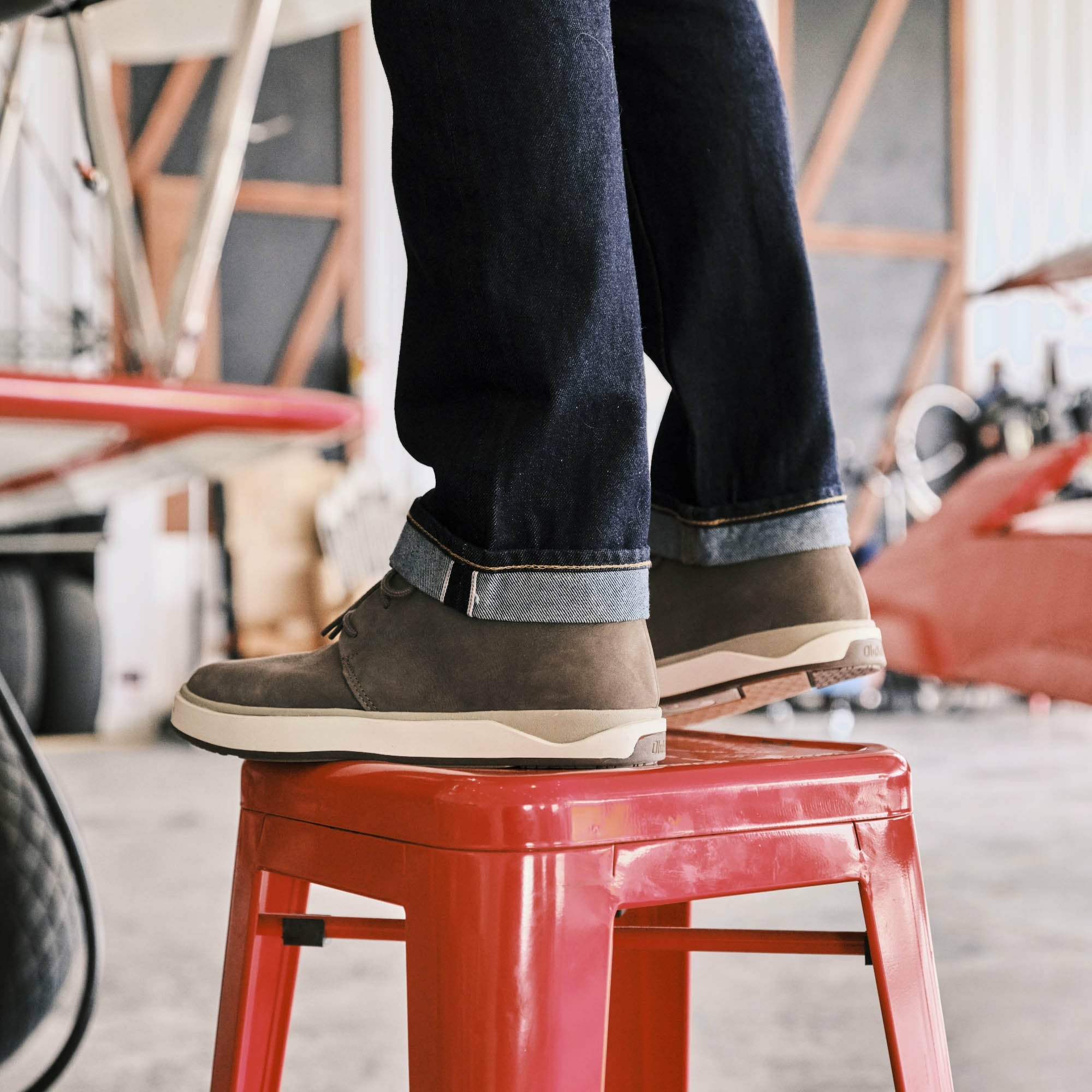 Papakū 'Ili Waterproof Leather Boots- Mustang